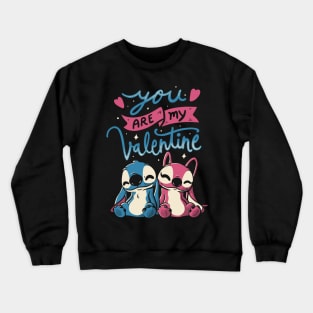 You Are My Valentine - Cute Alien Cartoon Gift Crewneck Sweatshirt